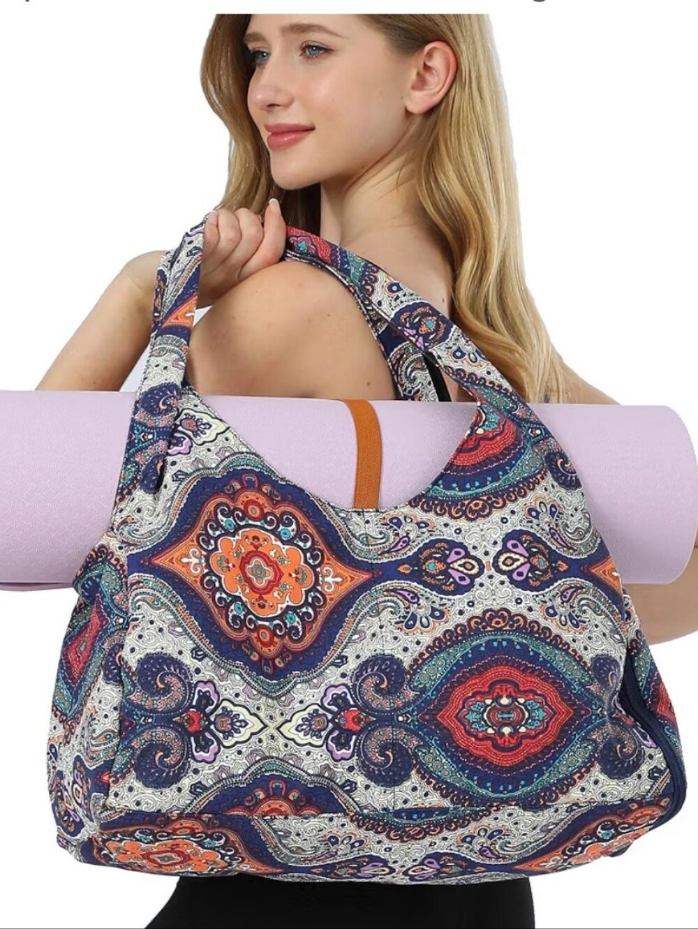 Cotton Canvas Yoga Bag